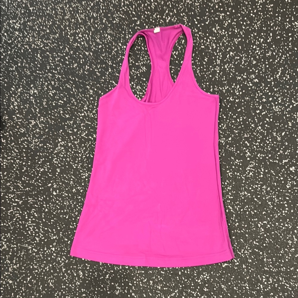 lululemon Magenta Racerback Tank Top